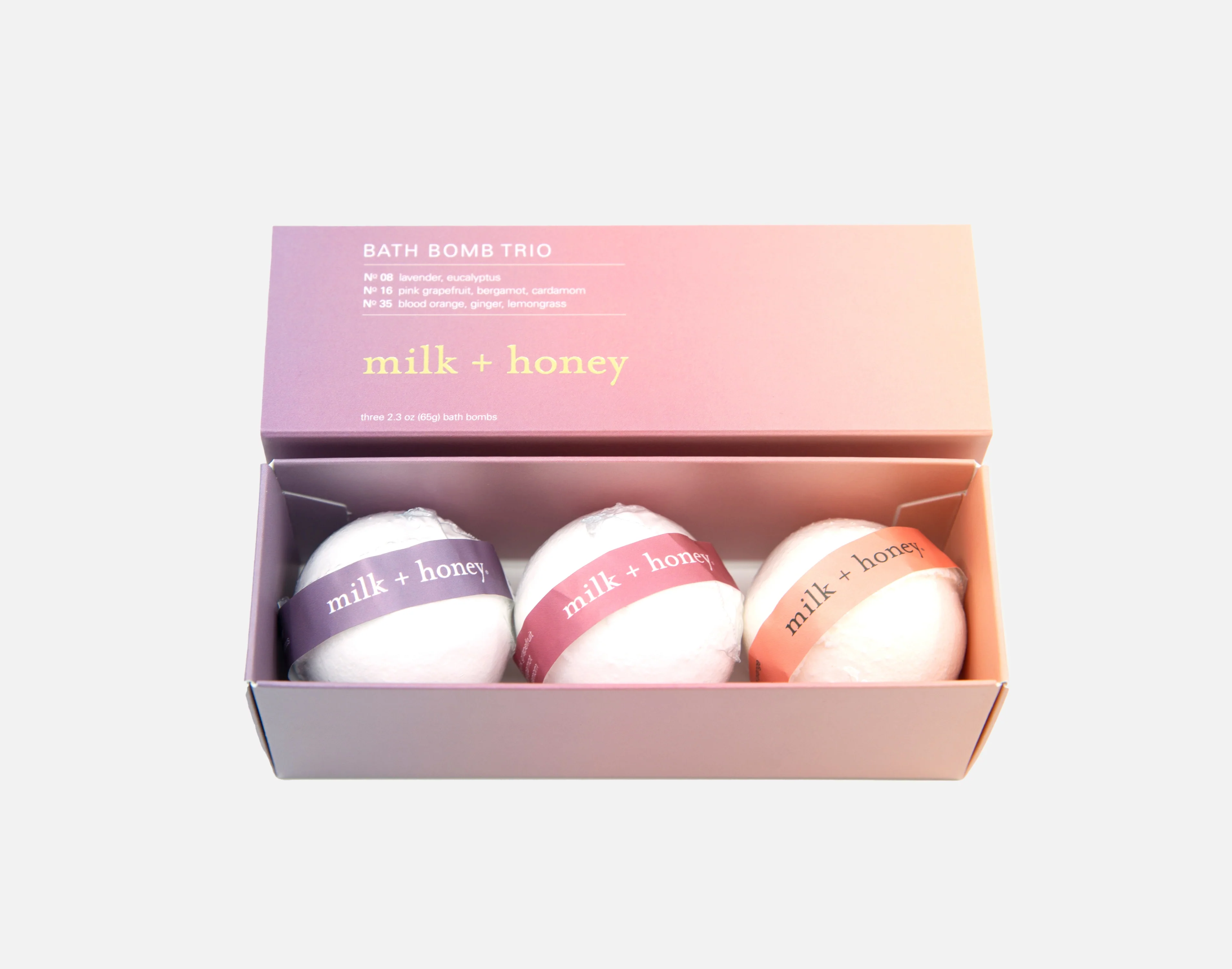 milk + honey bath bomb trio - Image 2